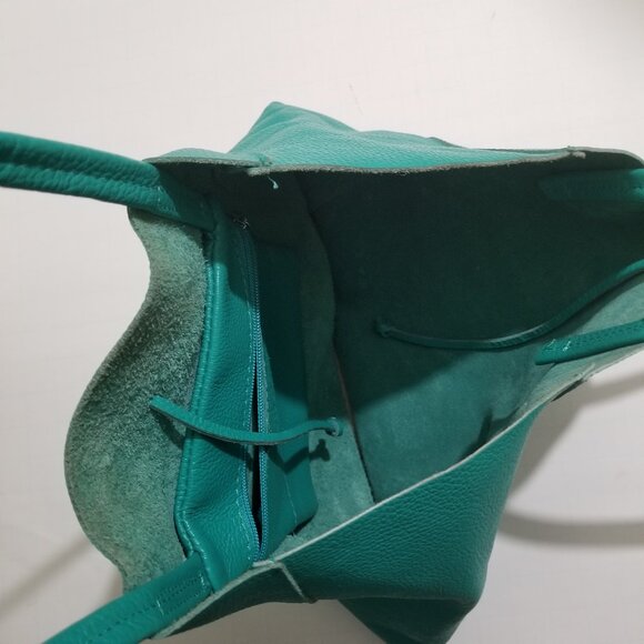 Vera Pelle Brand leather purse in Green - Picture 6 of 12